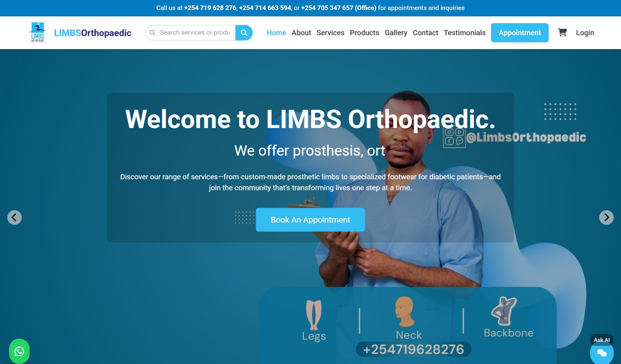 Limbs Orthopaedic & Rehab Platform